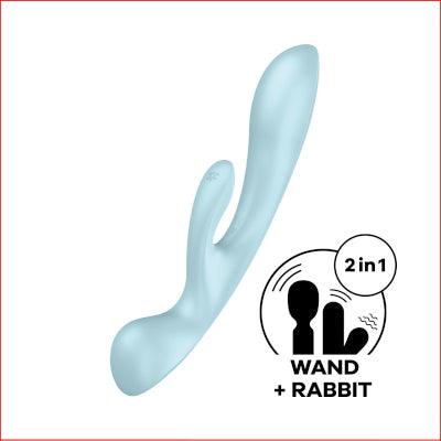 Satisfyer Triple OH Light Blue