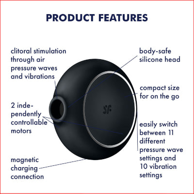 Satisfyer Pro To Go 3 Black