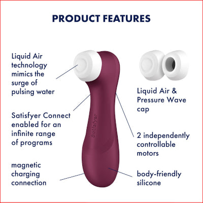 Satisfyer Pro 2 Gen 3 Wine Red + APP
