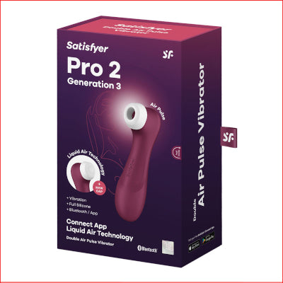 Satisfyer Pro 2 Gen 3 Wine Red + APP