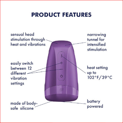 Satisfyer Men Heat Vibration - Battery Series