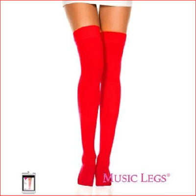 4745 Opaque Thigh High Red OS