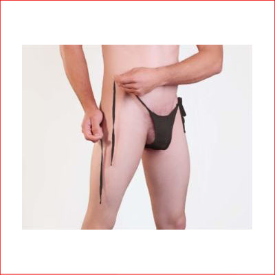 Mens Brief w/ Tie sides Black
