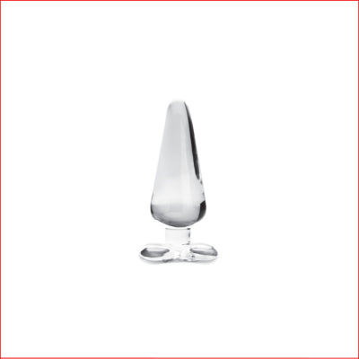 Blown Spade Plug Large Clear