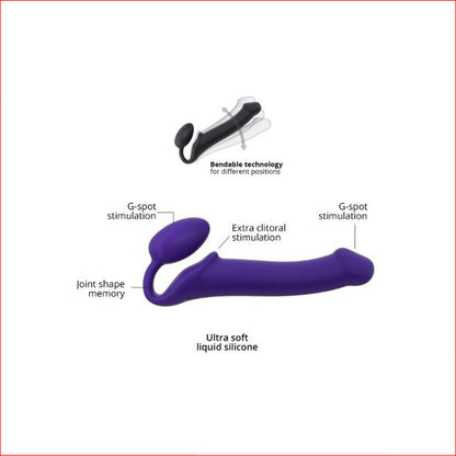 Strap On Me Strapless Large Purple