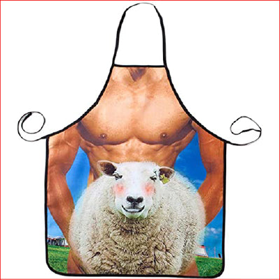 Apron Man And Sheep  d