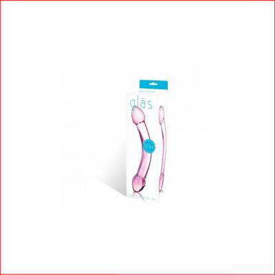 Glass Double Trouble Purple Dildo