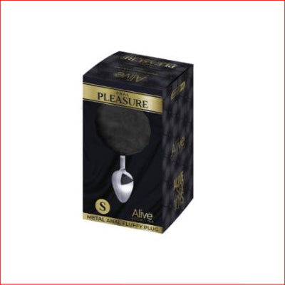 Alive Metal Fluffy Plug Black Small