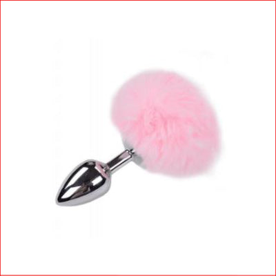 Alive Metal Fluffy Plug Pink Small
