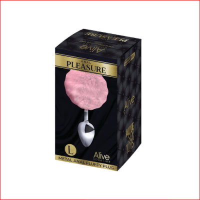 Alive Metal Fluffy Plug Pink Large