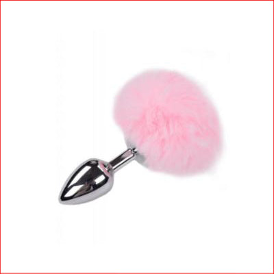 Alive Metal Fluffy Plug Pink Large