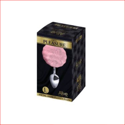 Alive Metal Fluffy Plug Pink Large