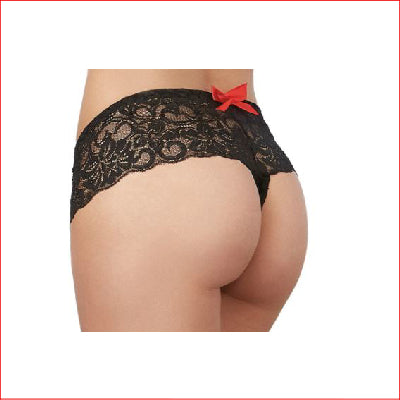 Open Crotch Boy Short Black Medium