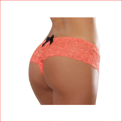 Open Crotch Boy Short Coral Medium