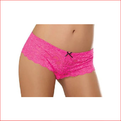 Open Crotch Boy Short Hot Pink Medium