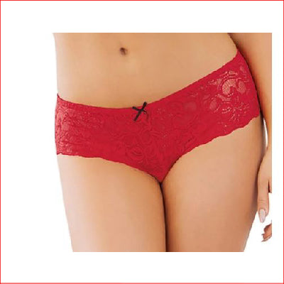 Open Crotch Boy Short Ruby Large