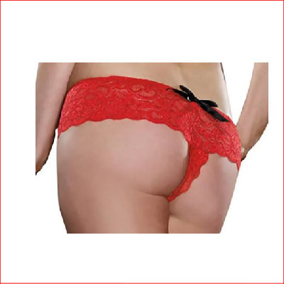 Open Crotch Boy Short Ruby 1X/2X