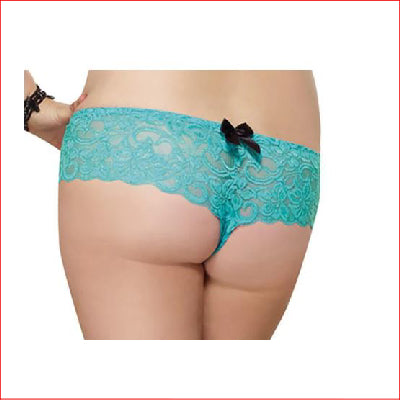 Open Crotch Boy Short Turquoise 1X/2X