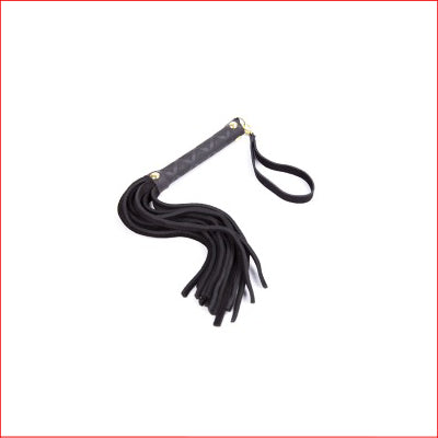 Suede Flogger Toggle Handle Black