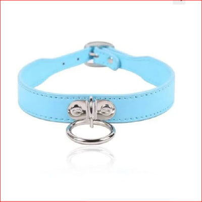 BB Collar PU Baby Blue