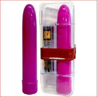 SlimLine Smooth 7" Vibrator - Pink