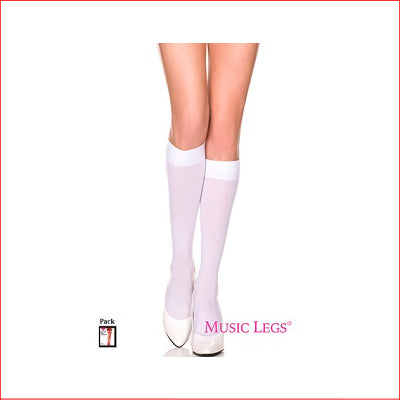 5747 Opaque Knee Hi White