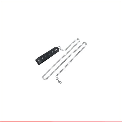 Chain Leash w Stud Handle 4ft