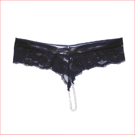 Wet Look Chain Panty XLarge