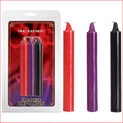 Japanese Drip Candles Dark Mix 3pk