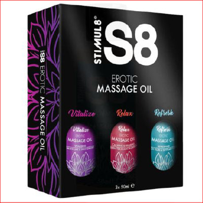 Stimul8 S8 Erotic Oil 3pk