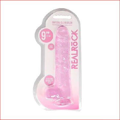 RealRock 9" Crystal Clear Pink
