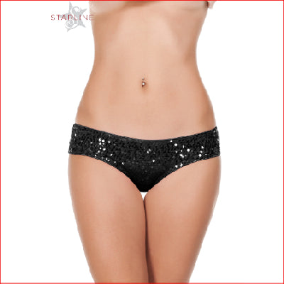 Sequin Low Waist Black Medium