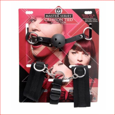Tease Me & Tame Mer Ball Gag & Wrist Cuff