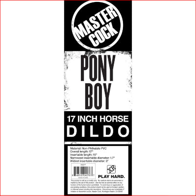 Master Cock Pony Boy 17" Horse Dildo