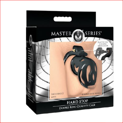 Master Series Hard Stop Double Ring Chastity