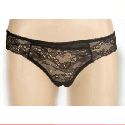 2000u Alison Lace Brief Queen Black