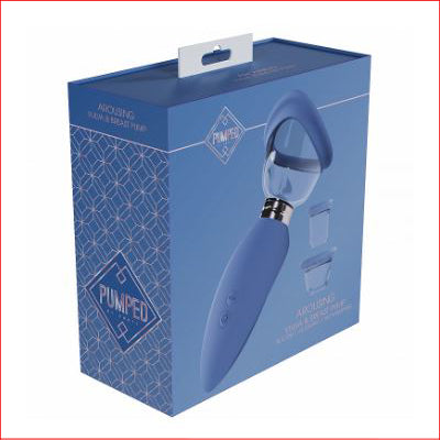 Pumped Arousing Vulva & Breast Pump Blue