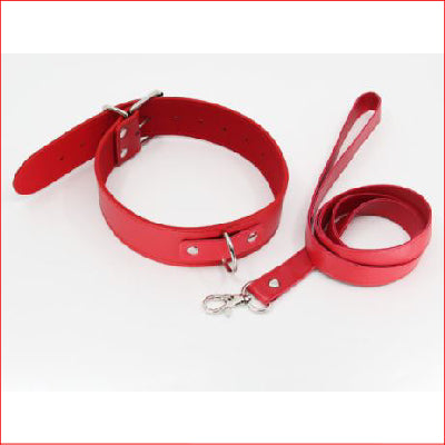 Collar & Lead Set Red