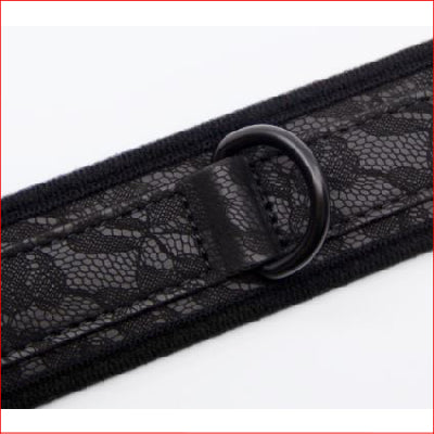 BB Lace Imprinted Leather Collar & Lead