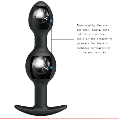 Pretty Love Silicone Anal Balls 4.92"