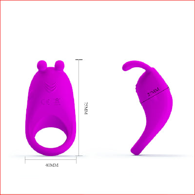 Pretty Love Rabbit Vibrating Cock Ring Pink