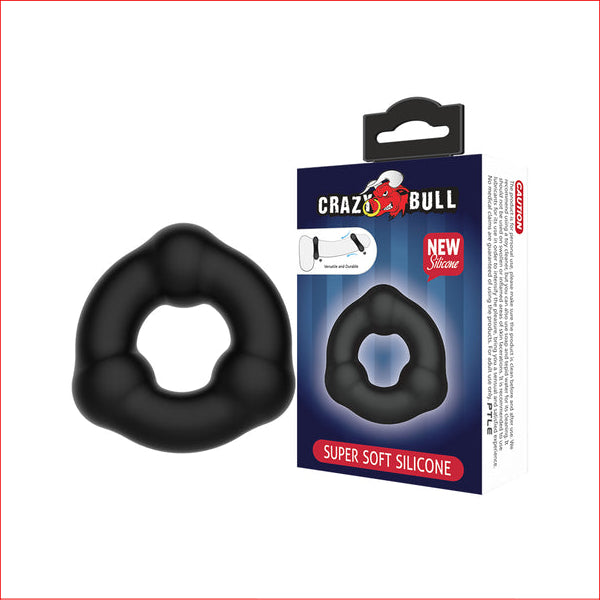 Crazy Bull Ribbed cock ring 54mm x 18mm