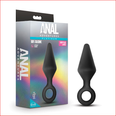 Anal Adventures Platinum Loop Plug Large