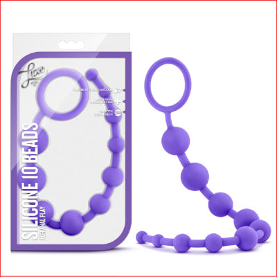 Luxe - Silicone 10 Beads Purple