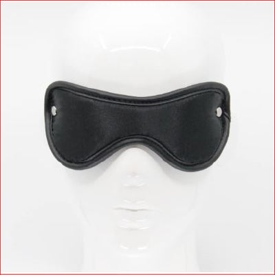 Black Satin Blindfold with Stud