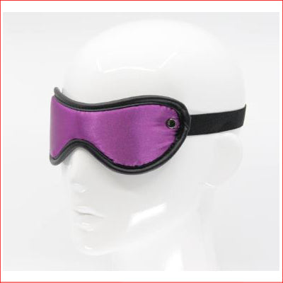 Purple Satin Blindfold with Stud