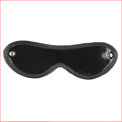 Black Patent Leather Blindfold