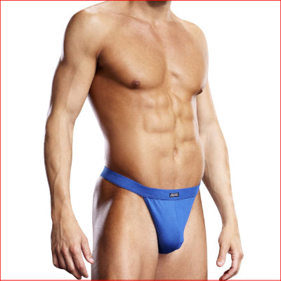 Blue Line Thick Band Thong Blue S/M