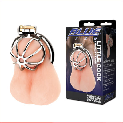 Blue Line Little Cock Cage Silver
