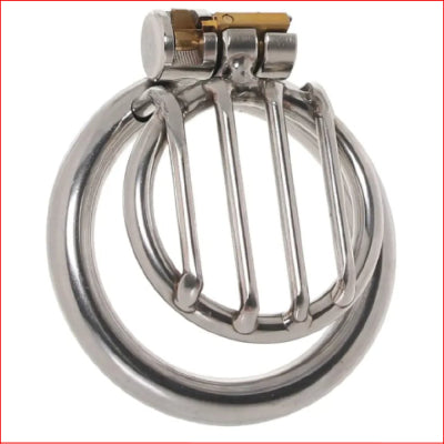 Blue Line Stainless Steel Cock Cage Silver